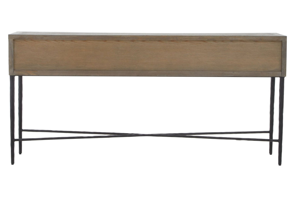 Milan Four Drawer Elm Wood Console Table - XShowhome Limited - Xshowhome