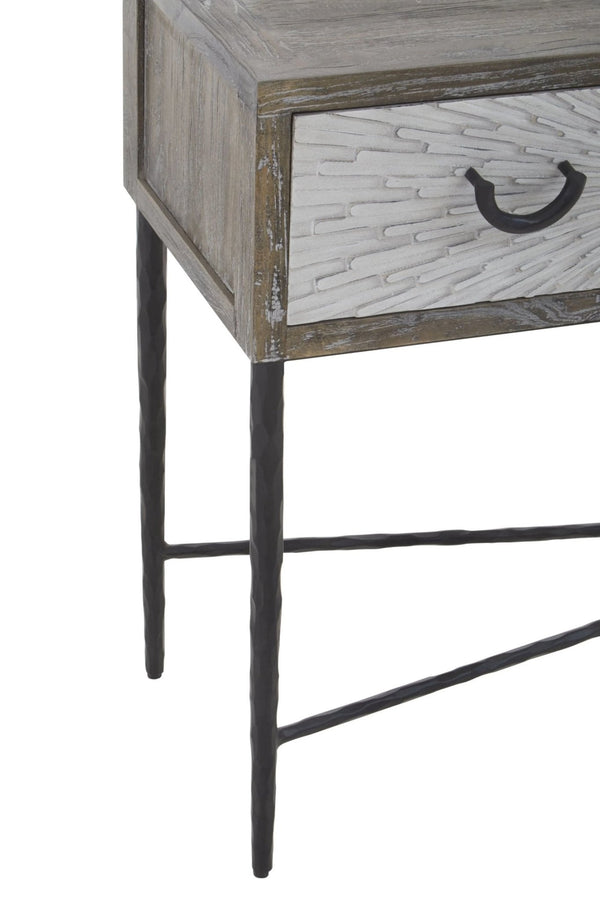 Milan Four Drawer Elm Wood Console Table - XShowhome Limited - Xshowhome