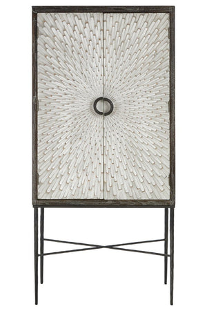 Milan Two Door Elm Wood Wine Cabinet - Canwell Interiors Limited - Xshowhome