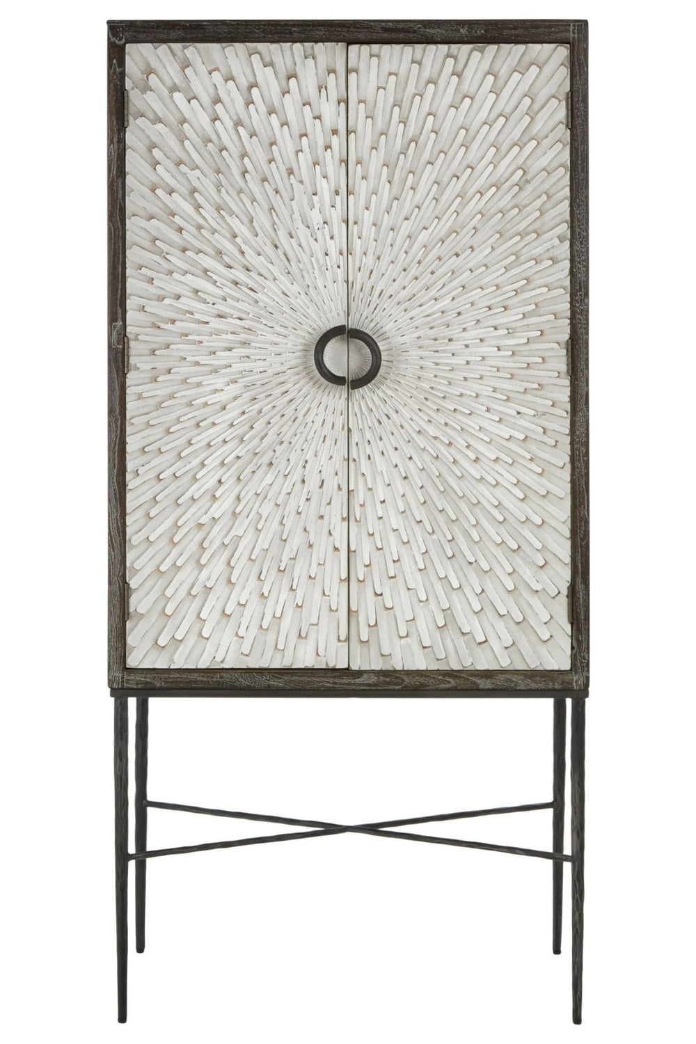 Milan Two Door Elm Wood Wine Cabinet - XShowhome Limited - Xshowhome