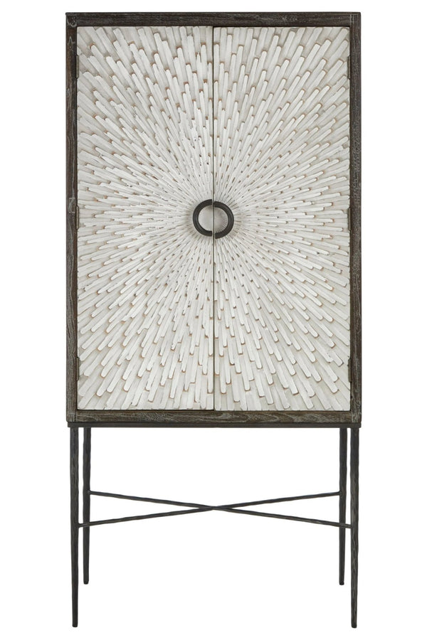 Milan Two Door Elm Wood Wine Cabinet - XShowhome Limited - Xshowhome