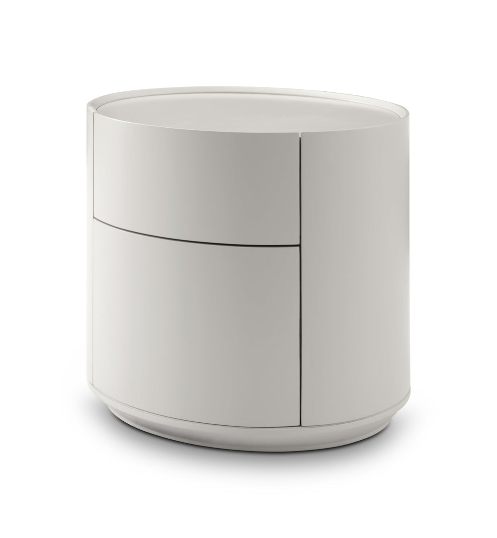 Ming Bedside Table - Matte Beige - XShowhome Limited - Tommy Franks