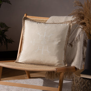 Mini Inka 45x45 Feather Filled Cushion Natural - Canwell Interiors Limited - Riva