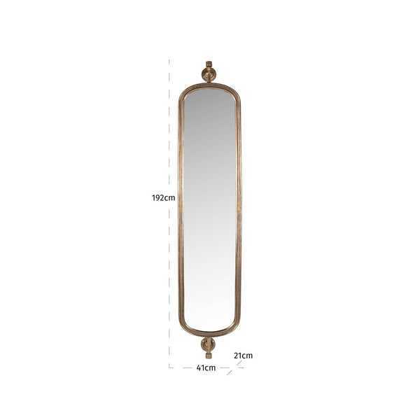 Mirror Hasting brass antique - Canwell Interiors Limited - Richmond