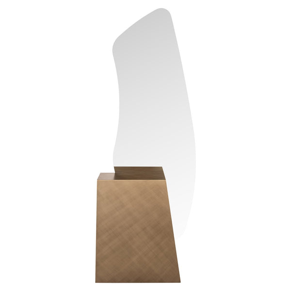 Ex-Display Mayla Mirror - Brushed Gold, 202cm tall - Richmond Interiors - Xshowhome