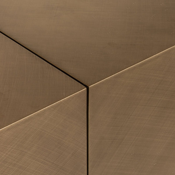 Ex-Display Mayla Mirror - Brushed Gold, 202cm tall - Richmond Interiors - Xshowhome
