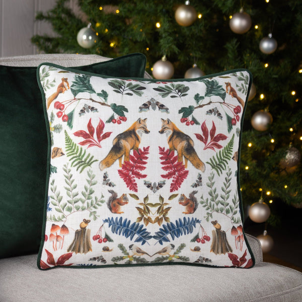 Mirrored Fox 43x43 Feather Filled Cushion Bottle - XShowhome Limited - Riva