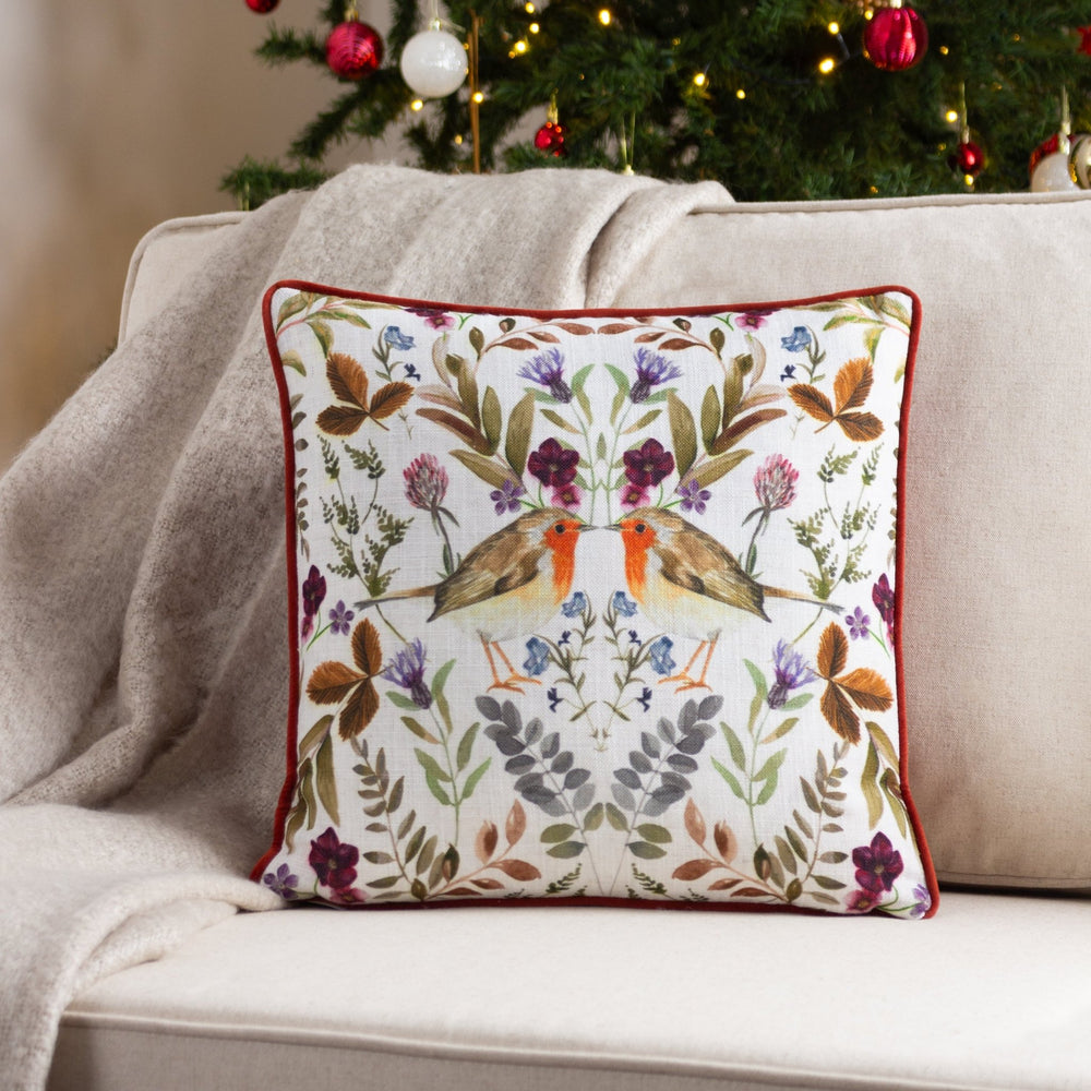 Mirrored Robin 43x43 Feather Filled Cushion Sunset - Canwell Interiors Limited - Riva