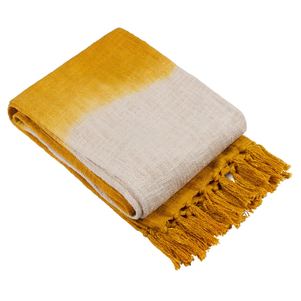Mizu 130x170 Throw Ochre - Canwell Interiors Limited - Riva