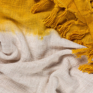 Mizu 130x170 Throw Ochre - Canwell Interiors Limited - Riva