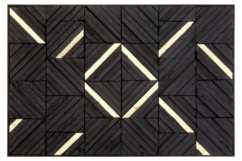Modello Black Wood Carving Wall Art - Canwell Interiors Limited - Xshowhome