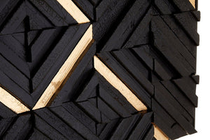 Modello Black Wood Carving Wall Art - Canwell Interiors Limited - Xshowhome