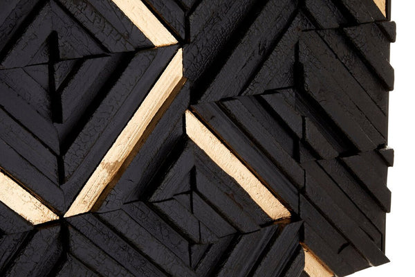 Modello Black Wood Carving Wall Art - Canwell Interiors Limited - Xshowhome