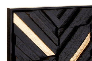 Modello Black Wood Carving Wall Art - Canwell Interiors Limited - Xshowhome