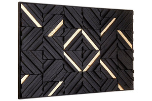 Modello Black Wood Carving Wall Art - Canwell Interiors Limited - Xshowhome