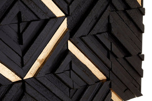 Modello Black Wood Carving Wall Art - XShowhome Limited - Xshowhome