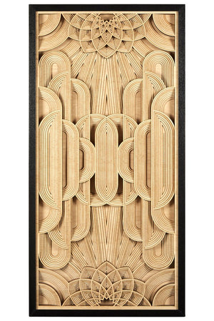 Modello Deco Wood Carving Wall Art - Canwell Interiors Limited - Xshowhome