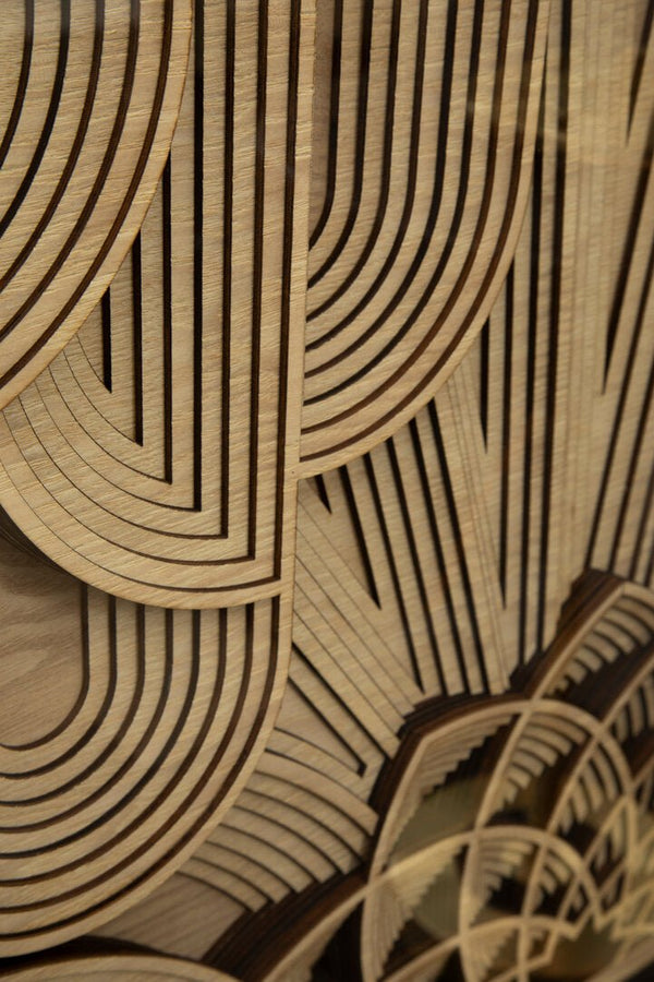 Modello Deco Wood Carving Wall Art - Canwell Interiors Limited - Xshowhome