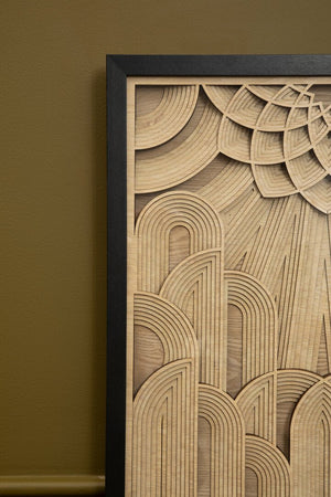 Modello Deco Wood Carving Wall Art - Canwell Interiors Limited - Xshowhome