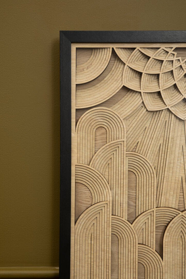 Modello Deco Wood Carving Wall Art - Canwell Interiors Limited - Xshowhome
