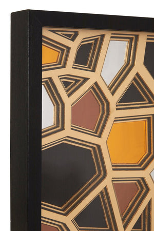 Modello Gold And black Paper Sculpture Wall Art - Canwell Interiors Limited - Xshowhome