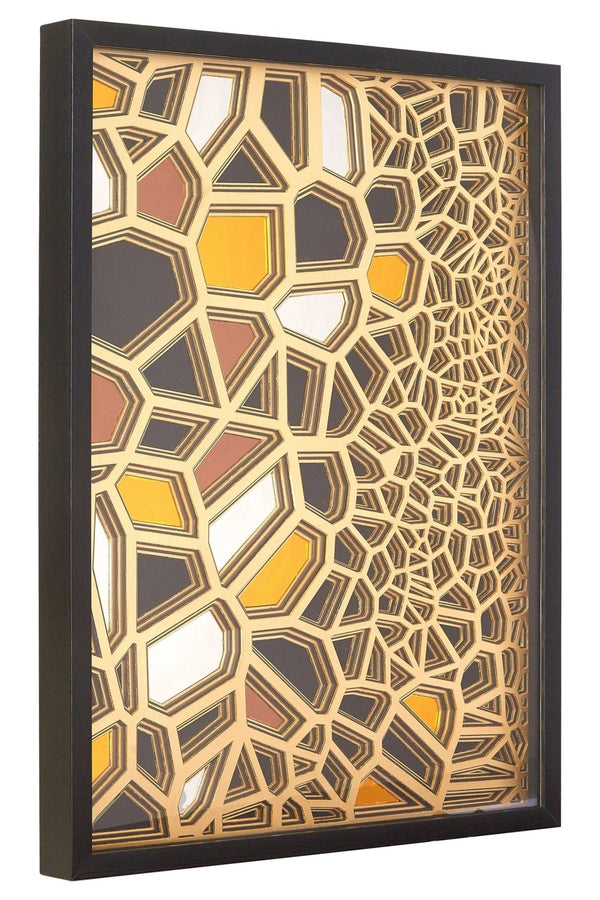 Modello Gold And black Paper Sculpture Wall Art - XShowhome Limited - Xshowhome