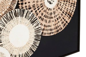 Modello Natural And black Paper Design Wall Art - Canwell Interiors Limited - Xshowhome