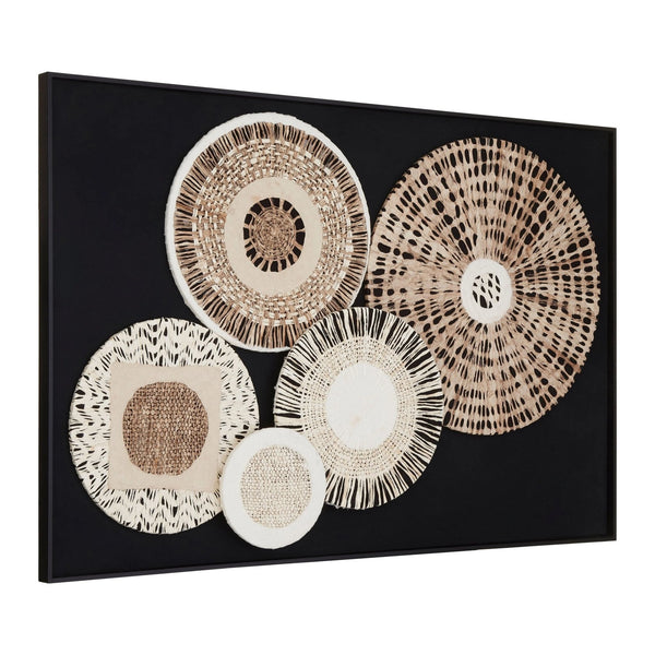 Modello Natural And black Paper Design Wall Art - XShowhome Limited - Xshowhome