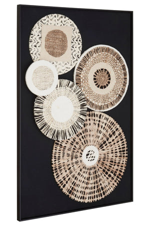 Modello Natural And black Paper Design Wall Art - XShowhome Limited - Xshowhome