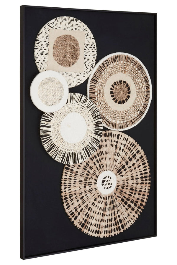 Modello Natural And black Paper Design Wall Art - XShowhome Limited - Xshowhome