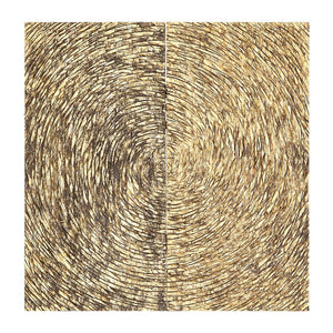Modello Wood Carving Gold Finish Wall Art - Canwell Interiors Limited - Xshowhome