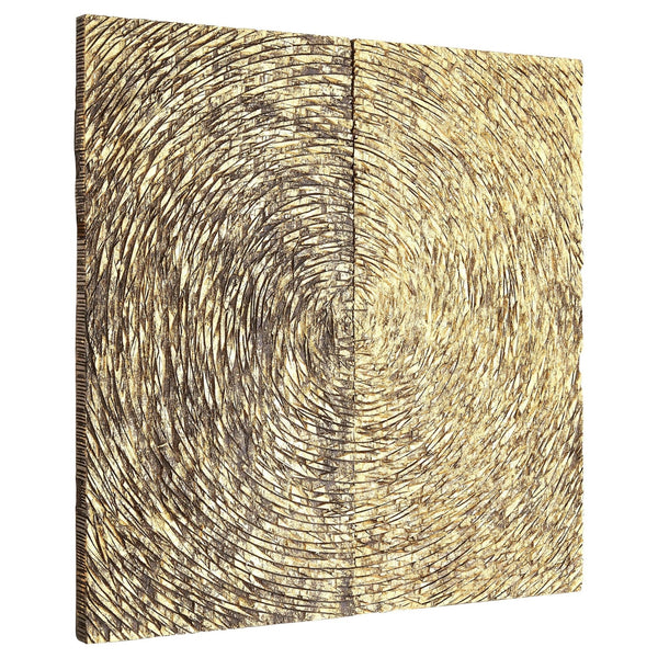 Modello Wood Carving Gold Finish Wall Art - XShowhome Limited - Xshowhome