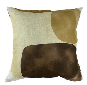 Modern Bubble Printfaux Linen Coffee 45x45 - Canwell Interiors Limited - Malini