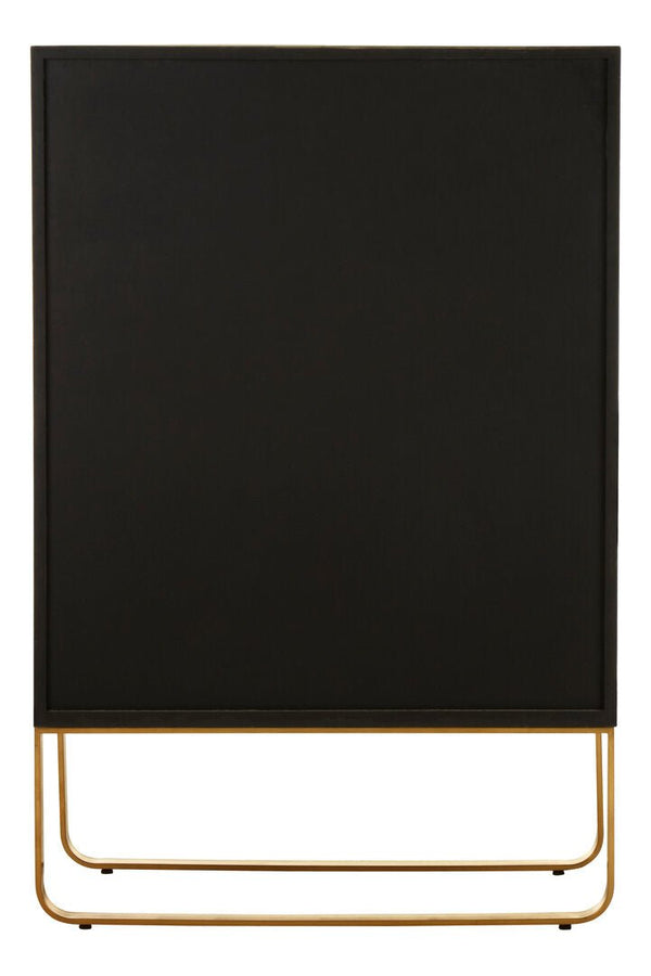 Modica Oak Wood and Brushed Gold Cabinet - Canwell Interiors Limited - Xshowhome