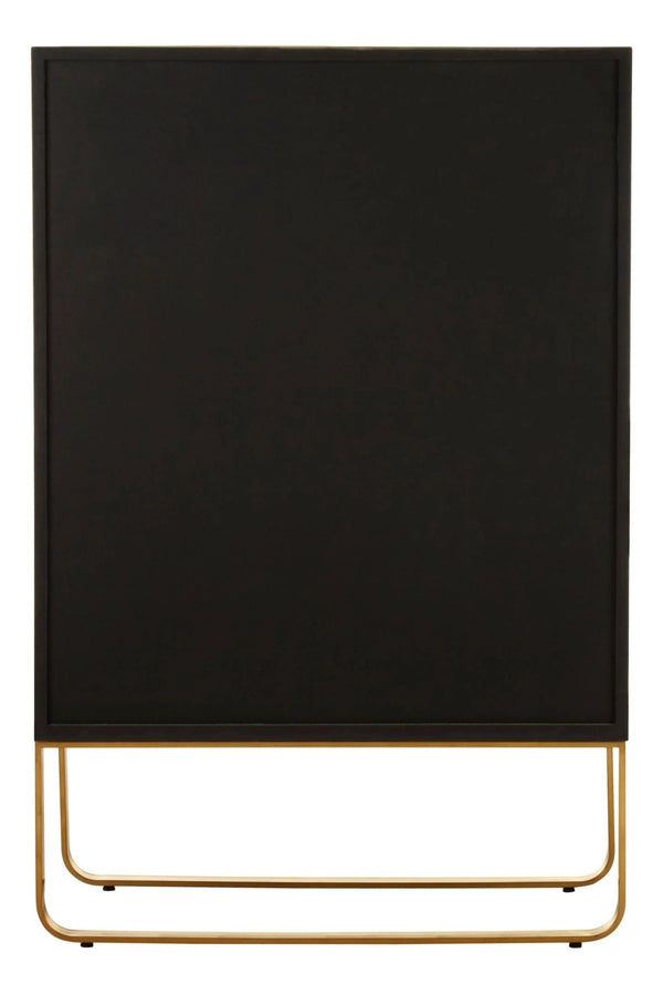 Modica Oak Wood and Brushed Gold Cabinet - XShowhome Limited - Xshowhome