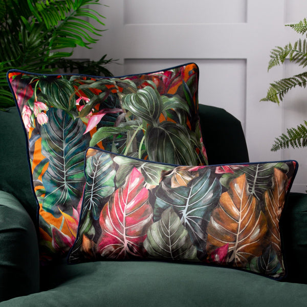 Mogori Leafage 30x50 Feather Filled Cushion Autumn - Canwell Interiors Limited - Riva