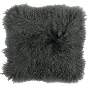Mongolian Lamb Real Suede Sage 40x40 - Canwell Interiors Limited - Malini