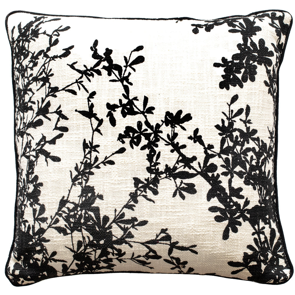 Mono Emb Floral on Linen - XShowhome Limited - Malini