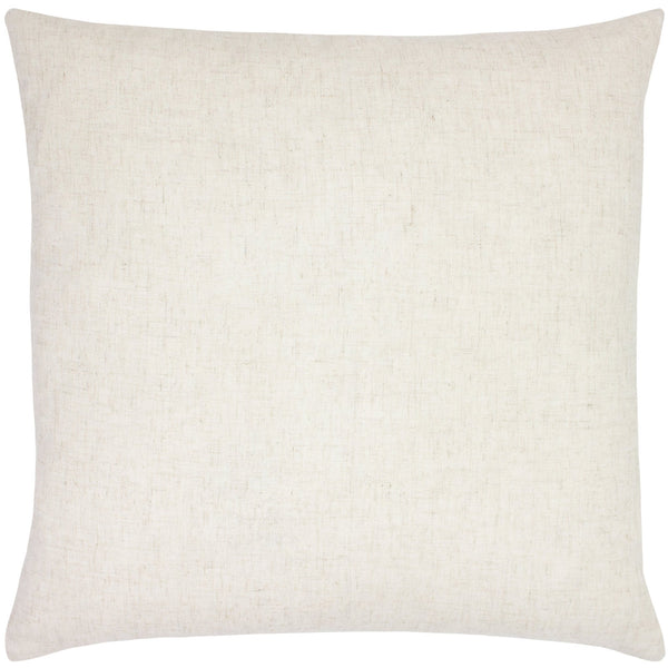 Mono Face 50x50 Feather Filled Cushion Linen - Canwell Interiors Limited - Riva