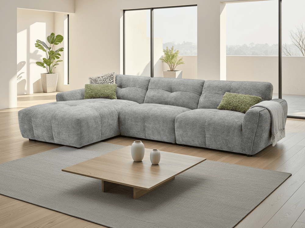 Montana Sofa Grey Left Hand - XShowhome Limited - Xshowhome