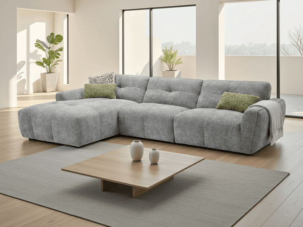 Montana Sofa Grey Left Hand - XShowhome Limited - Xshowhome
