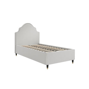 Monterey Grey Thin Stripe Single Bed - Canwell Interiors Limited - Canwell