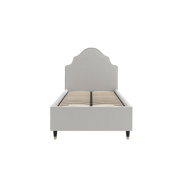 Monterey Grey Thin Stripe Single Bed - Canwell Interiors Limited - Canwell