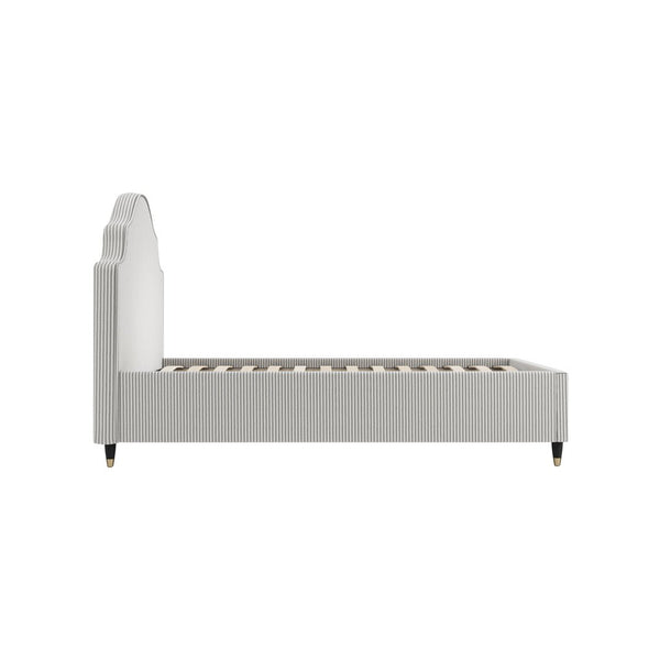 Monterey Grey Thin Stripe Single Bed - Canwell Interiors Limited - Canwell