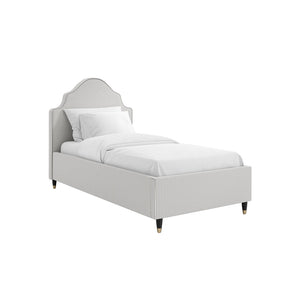 Monterey Grey Thin Stripe Single Bed - Canwell Interiors Limited - Canwell