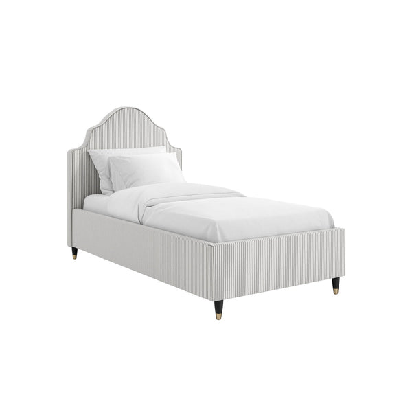 Monterey Grey Thin Stripe Single Bed - Canwell Interiors Limited - Canwell