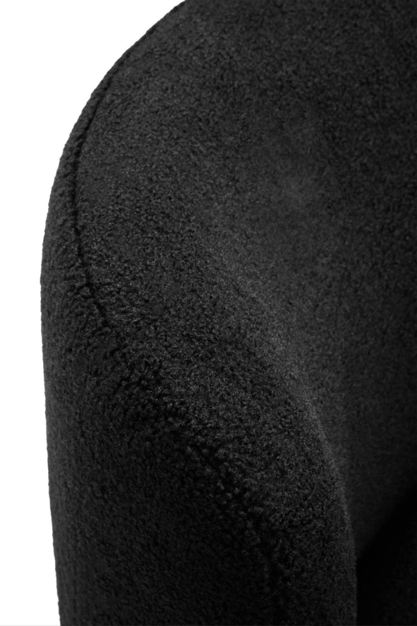 Montreal Black Boucle Effect Armless Lounge Chair - XShowhome Limited - Xshowhome