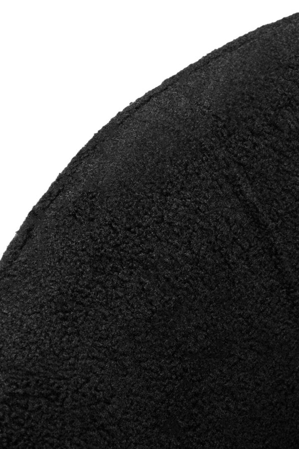 Montreal Black Boucle Effect Curved Lounge Chair With Swivel Base - Canwell Interiors Limited - Xshowhome