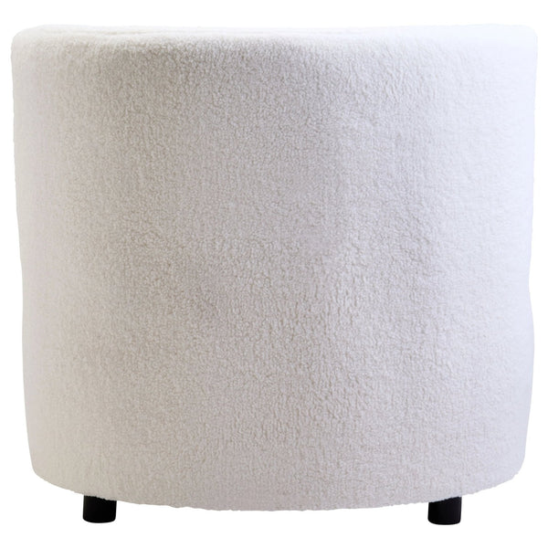 Montreal Ivory Boucle Effect Armless Lounge Chair - XShowhome Limited - Xshowhome