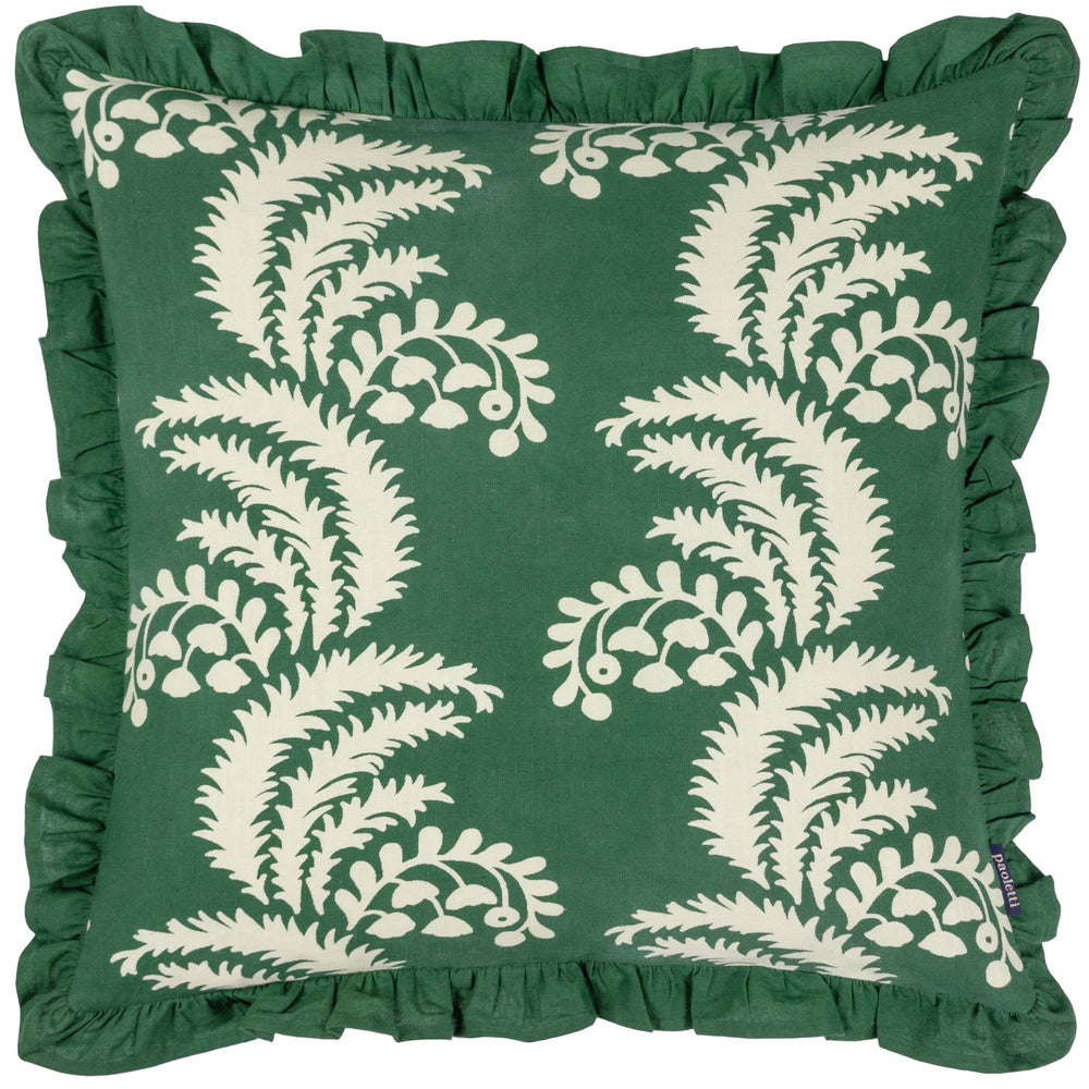 Montrose 50x50 Feather Filled Cushion Bottle Green - Canwell Interiors Limited - Riva